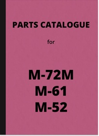 Ural Dnepr Molotov M-72M M-52 and M-61 spare parts list spare parts catalog spare parts catalog