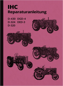 IHC McCormick D-430, D-324, D-320, DGD-4 und DED-3 Reparaturanleitung Werkstatthandbuch