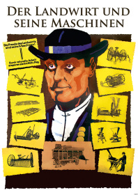 Agriculture "The farmer and his machines" Poster Picture