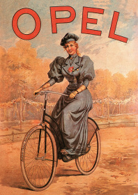 Opel Fahrrad Fahrräder Vorkrieg Poster Plakat Bild
