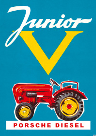 Porsche-Diesel Junior Schlepper Traktor Poster Plakat Bild