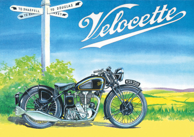Velocette Motorrad Motorrad Poster