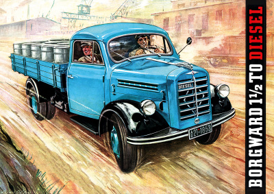 Borgward 1,5t To LKW Lastwagen Diesel Poster Plakat Bild
