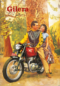 Gilera Saturno Sport 500 VT Motorrad Poster Plakat Bild