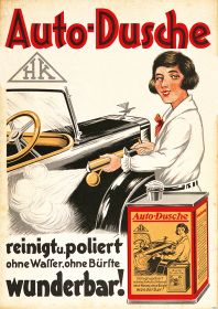 Auto-Dusche Poster Plakat Bild Werbung Reklame Dekoration Reiniger
