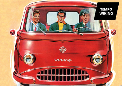 Tempo Wiking Wagen Auto PKW Poster Plakat Bild
