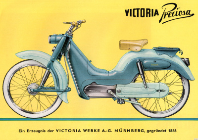 Victoria Moped Preciosa Poster