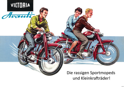 Victoria Avanti Moped Poster Plakat Bild