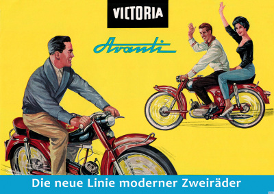 Victoria Moped Avanti Poster Plakat Bild