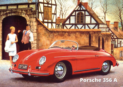 Porsche 356 A Poster Plakat Bild