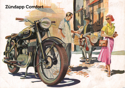 Zündapp Comfort Motorrad Poster