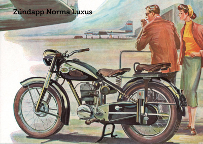Zündapp Norma Luxus Motorrad Poster Plakat Bild