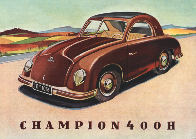 Champion 400 H Auto PKW Poster Plakat Bild Kunstdruck