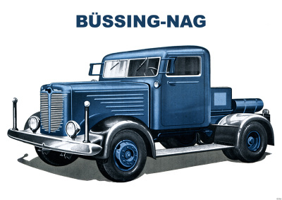 Büssing-Nag commercial vehicle lorry Diesel express tractor teletractor Poster Picture art pr