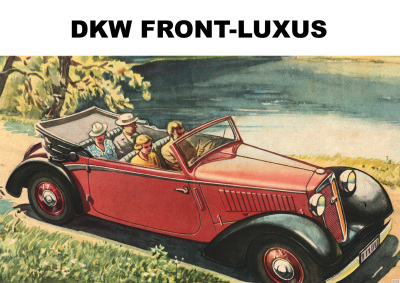 DKW Front Luxury Front Car F2 F4 F5 F7 F8 Cabriolet Car Poster Picture Art Print