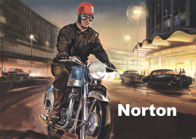 Norton Dominator 99 Motorcycle Poster Picture art print