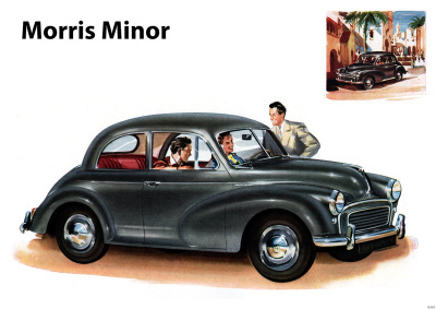 Morris Minor PKW Auto Poster