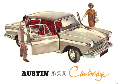 Austin A60 Cambridge Auto PKW Wagen Poster Plakat Bild