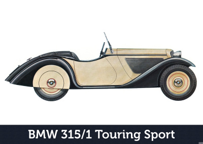 BMW 315/1 Touring Sport Car Car Poster Picture
