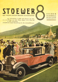 Stoewer 8 Acht PKW Auto Wagen Poster Plakat Bild