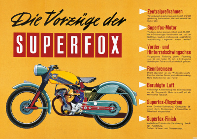 NSU Superfox motorcycle Poster Picture