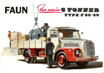 Faun 5 t. Type F 56/43 truck Poster Picture