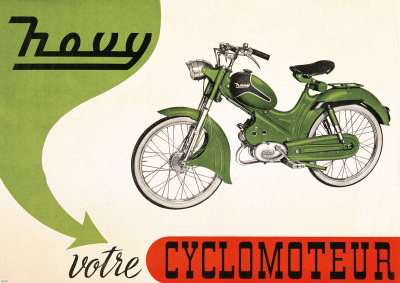 Novy votre Cyclomoteur Moped ILO Poster Plakat Bild