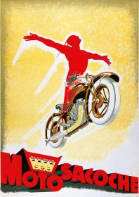 Motosacoche Motorrad Poster
