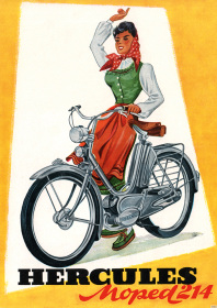 Hercules Typ 214 Moped Poster Plakat Bild