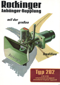 Rockinger Typ 202 G 110 120 Anhänger-Kupplung Anhängerkupplung Reklame Werbung Poster