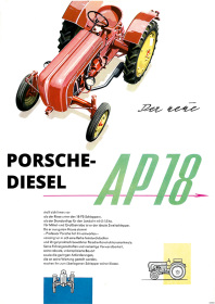 Porsche-Diesel AP 18 Traktor Dieselschlepper Poster Plakat Bild