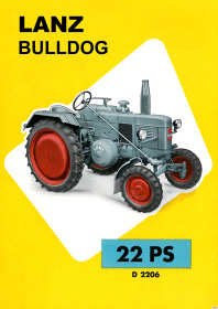 Lanz Bulldog D 2206 22 PS Traktor Dieselschlepper Poster Plakat Bild
