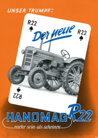 Hanomag R 22 R22 Traktor Dieselschlepper Poster