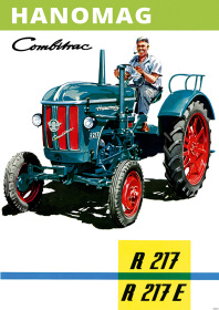 Hanomag Combitrac R 117 und R117 E Traktor Dieselschlepper Poster