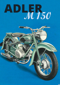Adler M 150 M150 Motorrad Poster