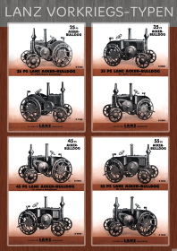 Lanz Acker-Bulldog pre-war types model overview type plate Poster Picture