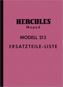 Hercules Modell 213 Moped Ersatzteilliste