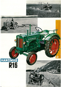 Hanomag R 16 R16 Schlepper Traktor Diesel Reklame Poster Plakat Bild