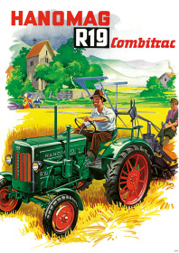 Hanomag Combitrac R 19 R19 Tractor Diesel advertising Poster Picture