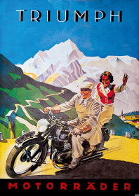 Triumph Motorrad Motorräder Poster