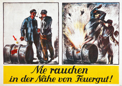 Arbeitsschutz Sicherheit Sicherheitshinweis Poster Plakat Warnung Hinweis - Motiv 6