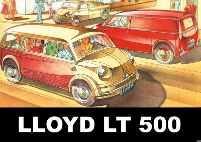 Lloyd LT 500 LT500 Kleinbus Kleintransporter Poster