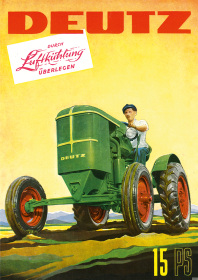 Deutz 15 PS 15PS air-cooled tractor Diesel tractor Poster Picture