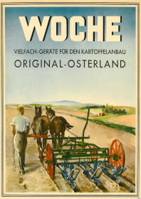 Woche "Vielfach-Geräte für den Kartoffelanbau" Original-Osterland Poster