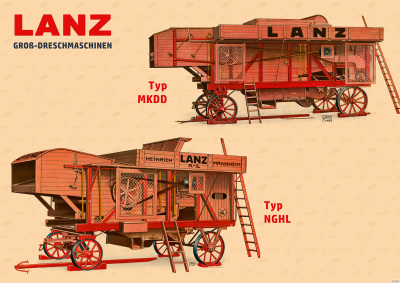 Lanz Groß-Dreschmaschinen MKDD NGHL Poster