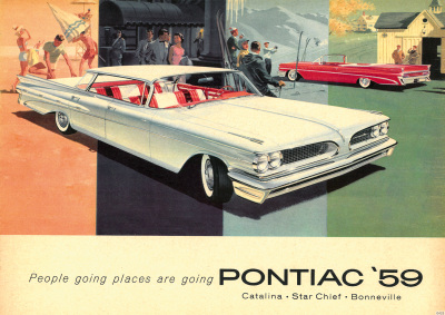 Pontiac 1959 Catalina Star Chief Bonneville Auto PKW Poster