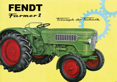 Fendt Farmer 2 Dieselross Tractor Advertisement Poster Picture