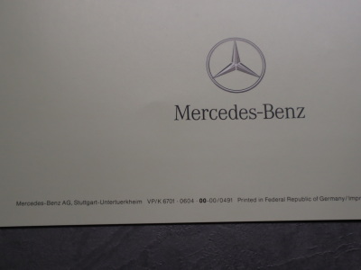 Mercedes 600 SEL V12 Sales Brochure