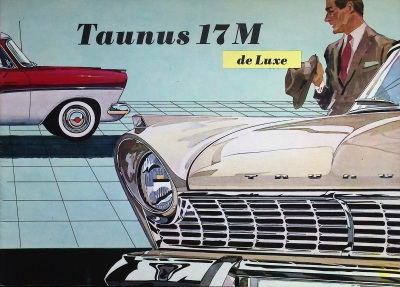 Ford Taunus 17M de Luxe P2 Original Prospekt