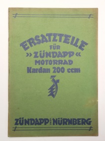 Zündapp Kardan 200 K Original Ersatzteilliste